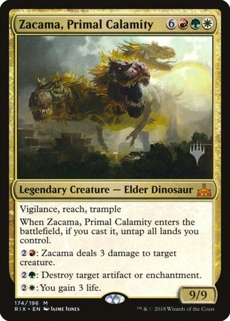 Zacama, Primal Calamity [Rivals of Ixalan Promos] | Exor Games New Glasgow