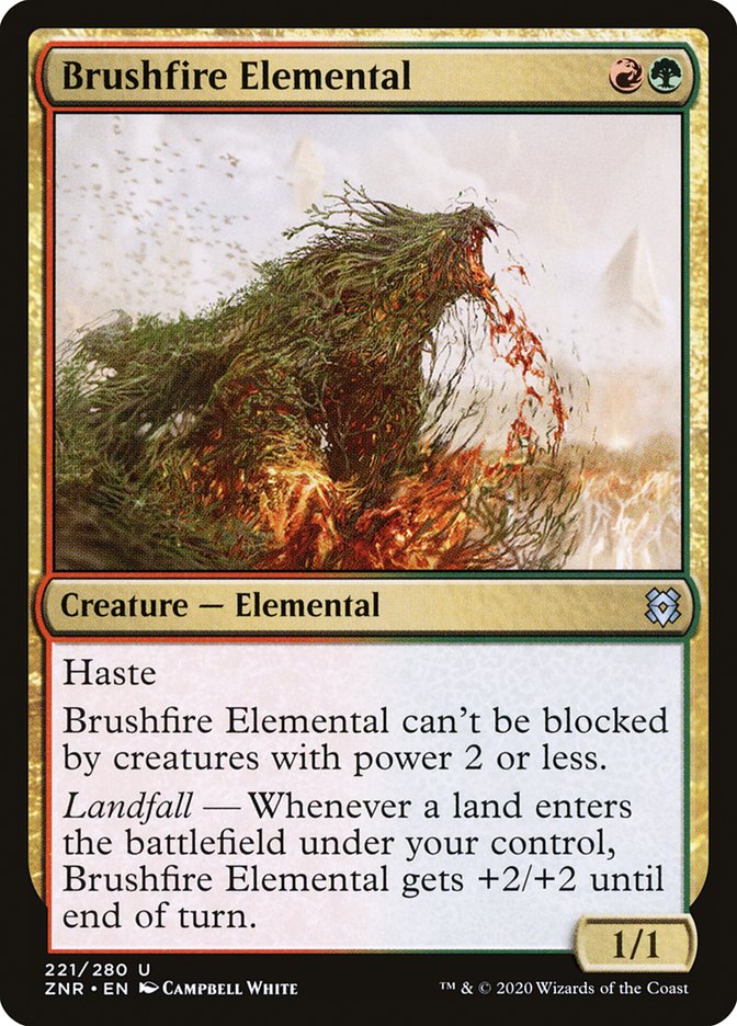 Brushfire Elemental [Zendikar Rising] | Exor Games New Glasgow