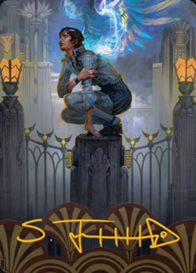 Giada, Font of Hope 2 Art Card (Gold-Stamped Signature) [Streets of New Capenna Art Series] | Exor Games New Glasgow