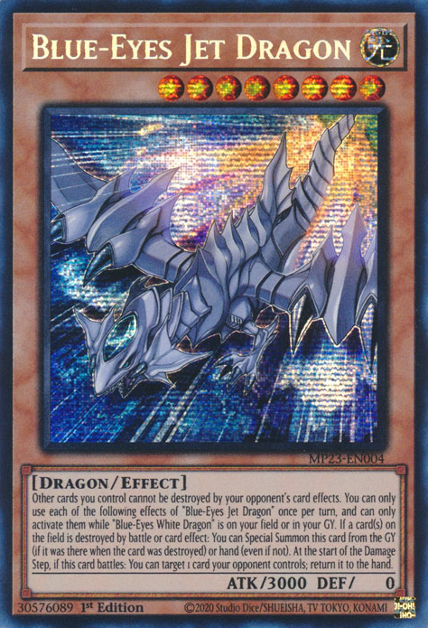 Blue-Eyes Jet Dragon [MP23-EN004] Prismatic Secret Rare | Exor Games New Glasgow