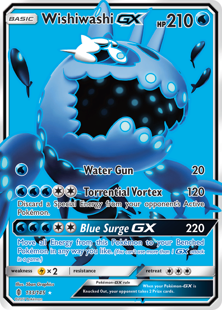 Wishiwashi GX (133/145) [Sun & Moon: Guardians Rising] | Exor Games New Glasgow