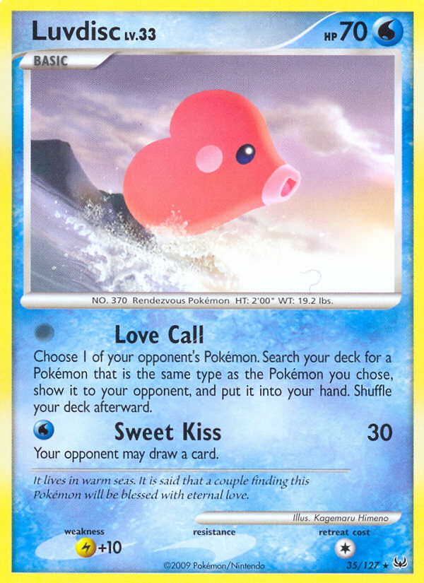 Luvdisc (35/127) [Platinum: Base Set] | Exor Games New Glasgow