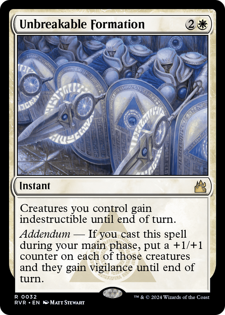 Unbreakable Formation [Ravnica Remastered] | Exor Games New Glasgow