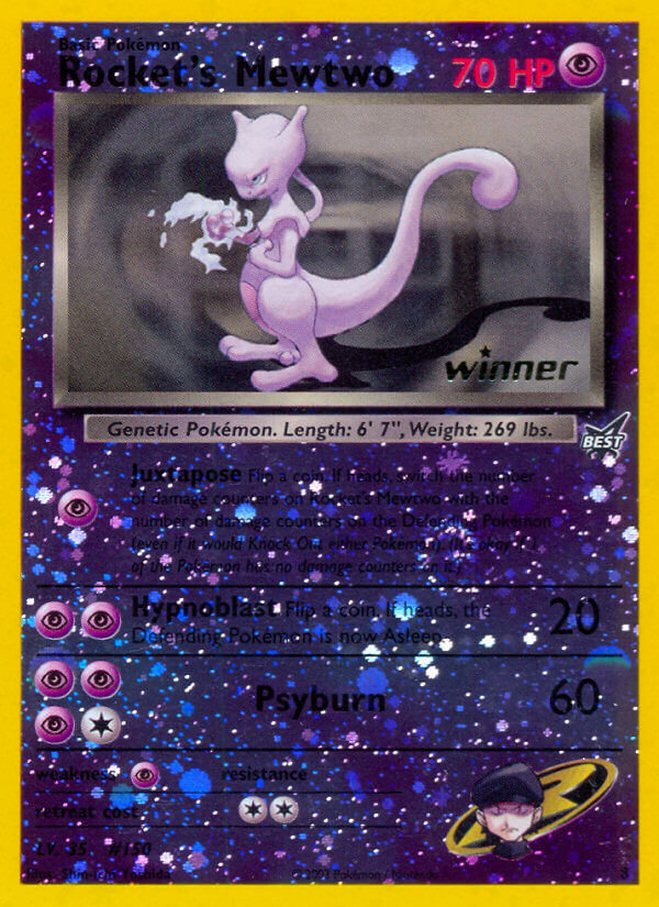 Rocket's Mewtwo (8) [Best of Promos] | Exor Games New Glasgow