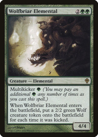 Wolfbriar Elemental [Worldwake] | Exor Games New Glasgow