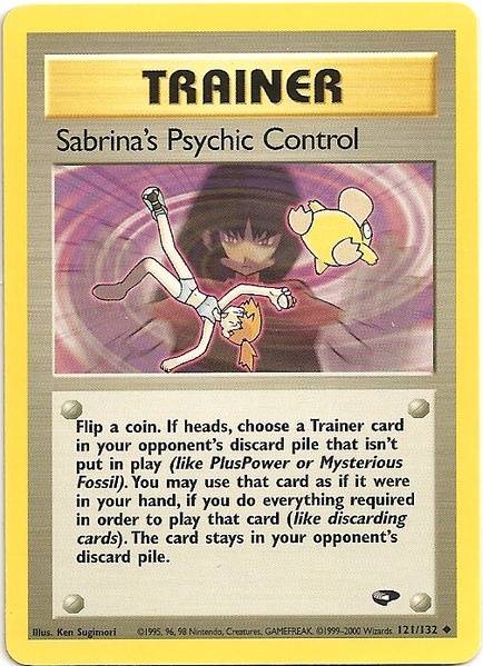 Sabrina's Psychic Control (121/132) [Gym Challenge Unlimited] | Exor Games New Glasgow