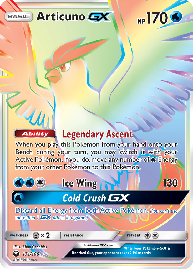 Articuno GX (171/168) [Sun & Moon: Celestial Storm] | Exor Games New Glasgow