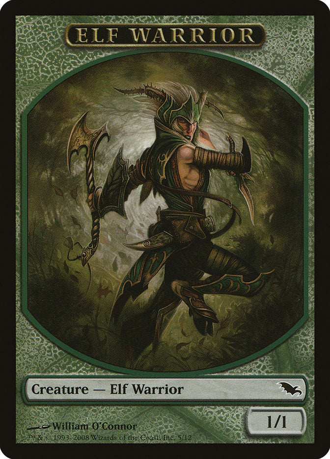 Elf Warrior (5/12) [Shadowmoor Tokens] | Exor Games New Glasgow