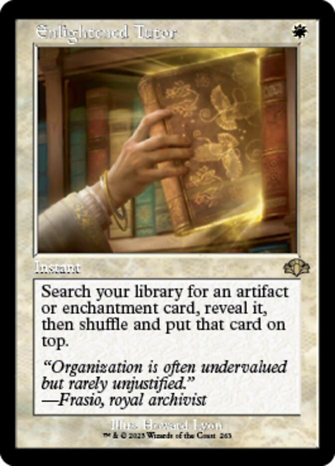 Enlightened Tutor (Retro) [Dominaria Remastered] | Exor Games New Glasgow