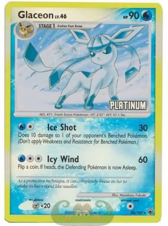 Glaceon (20/100) [Burger King Promos: 2009 Collection] | Exor Games New Glasgow