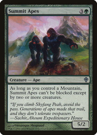 Summit Apes [Worldwake] | Exor Games New Glasgow