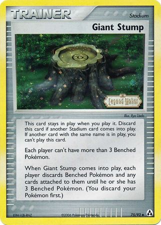 Giant Stump (75/92) (Stamped) [EX: Legend Maker] | Exor Games New Glasgow