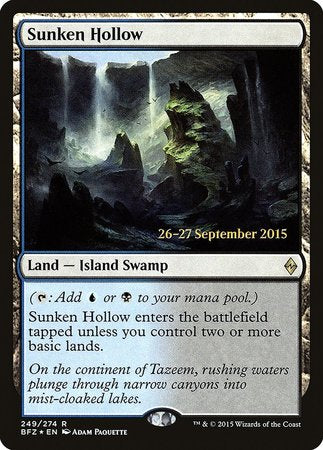 Sunken Hollow [Battle for Zendikar Promos] | Exor Games New Glasgow