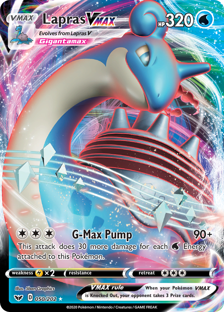 Lapras VMAX (050/202) [Sword & Shield: Base Set] | Exor Games New Glasgow