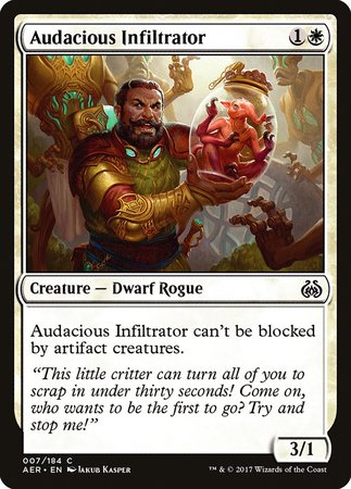 Audacious Infiltrator [Aether Revolt] | Exor Games New Glasgow