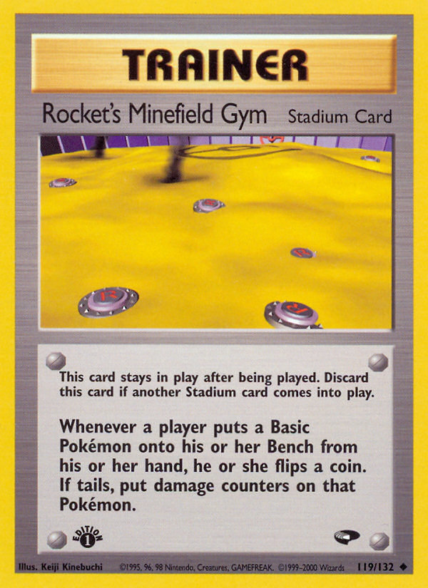 Rocket's Minefield Gym (119/132) [Gym Challenge 1st Edition] | Exor Games New Glasgow