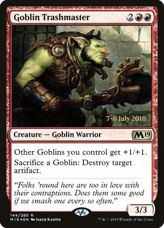 Goblin Trashmaster [Core Set 2019 Promos] | Exor Games New Glasgow