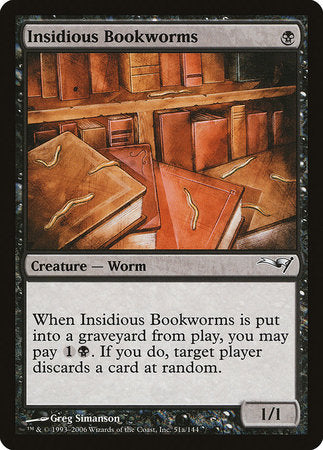 Insidious Bookworms (Version 2) [Coldsnap Theme Decks] | Exor Games New Glasgow