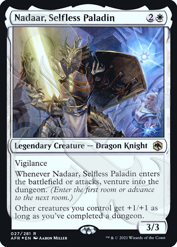 Nadaar, Selfless Paladin (Ampersand Promo) [Dungeons & Dragons: Adventures in the Forgotten Realms Promos] | Exor Games New Glasgow