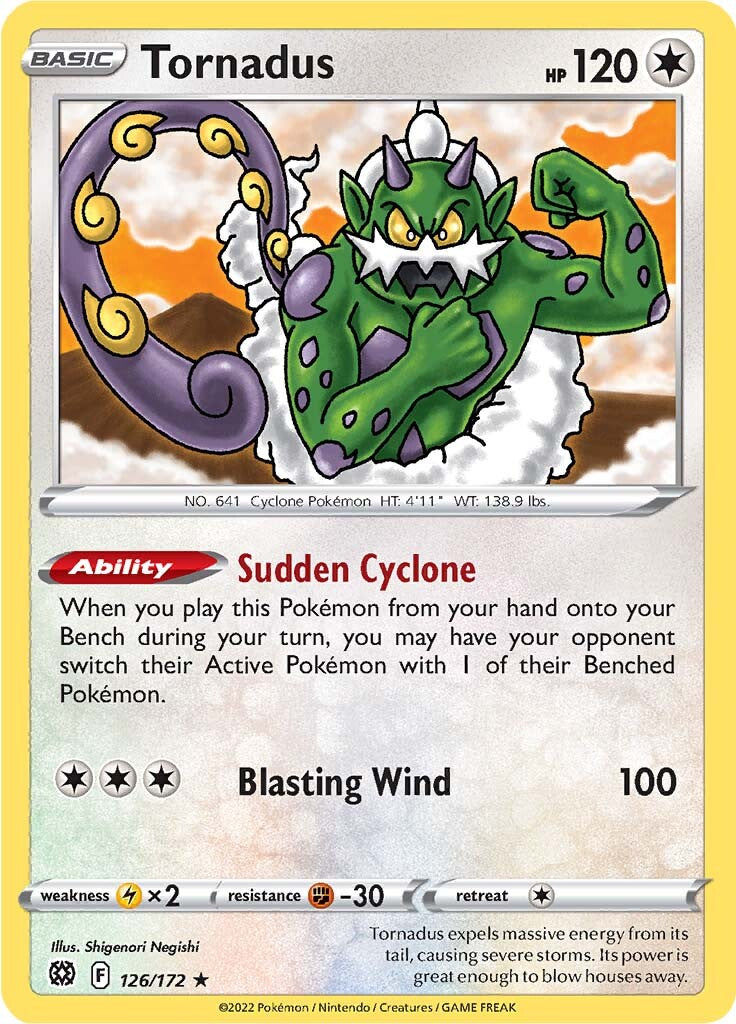 Tornadus (126/172) [Sword & Shield: Brilliant Stars] | Exor Games New Glasgow