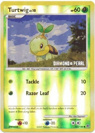 Turtwig (103/130) [Burger King Promos: 2008 Collection] | Exor Games New Glasgow