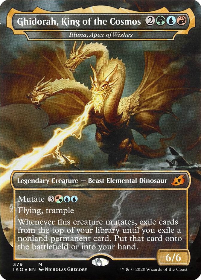 Illuna, Apex of Wishes - Ghidorah, King of the Cosmos (Godzilla Series) [Ikoria: Lair of Behemoths] | Exor Games New Glasgow