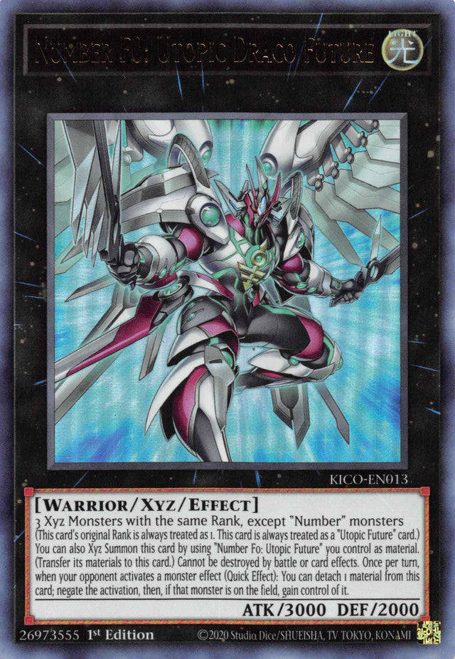 Number F0: Utopic Draco Future (Ultra Rare) [KICO-EN013] Ultra Rare | Exor Games New Glasgow