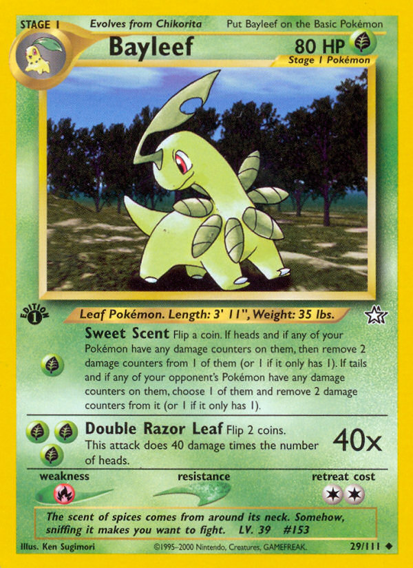 Bayleef (29/111) [Neo Genesis 1st Edition] | Exor Games New Glasgow