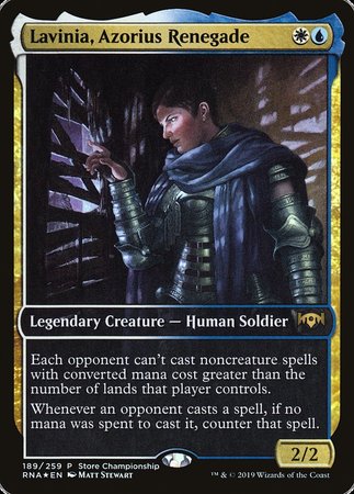 Lavinia, Azorius Renegade [Ravnica Allegiance Promos] | Exor Games New Glasgow