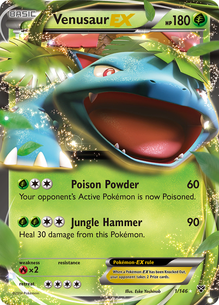 Venusaur EX (1/146) [XY: Base Set] | Exor Games New Glasgow