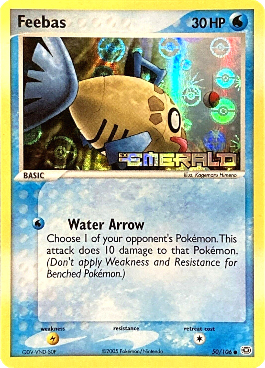 Feebas (50/106) (Stamped) [EX: Emerald] | Exor Games New Glasgow