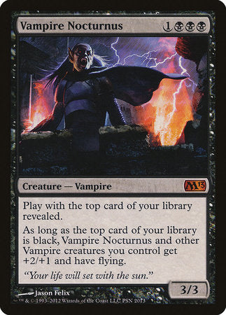 Vampire Nocturnus [Duels of the Planeswalkers 2012 Promos ] | Exor Games New Glasgow