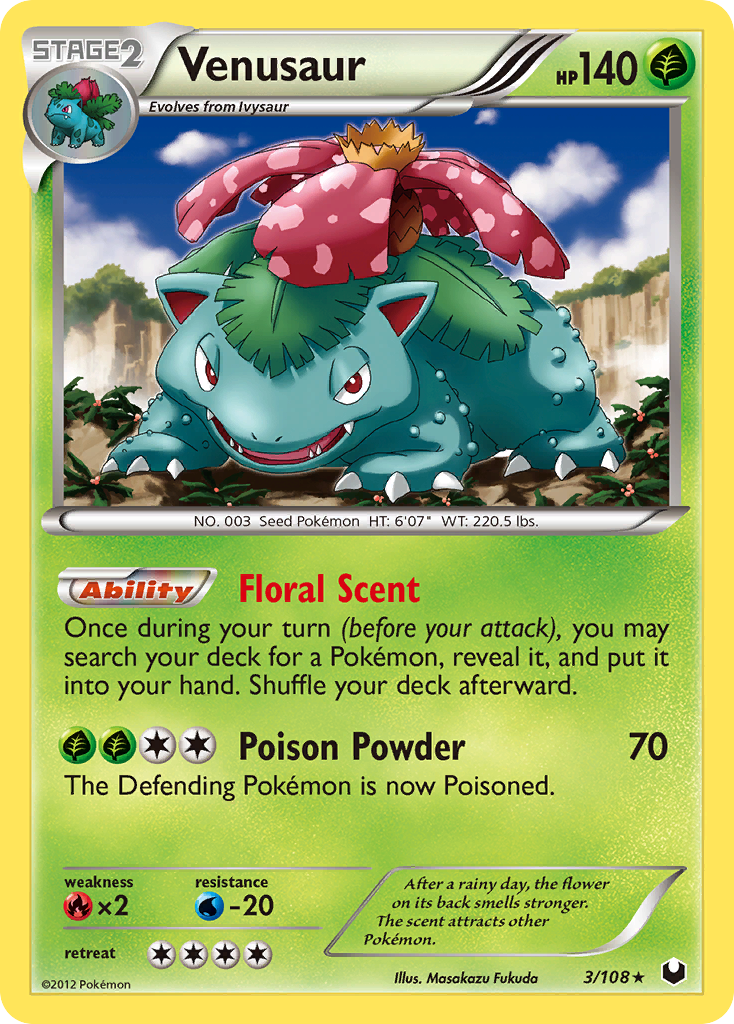 Venusaur (3/108) [Black & White: Dark Explorers] | Exor Games New Glasgow