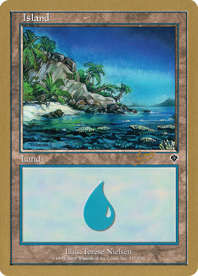 Island (rl337a) (Raphael Levy) [World Championship Decks 2002] | Exor Games New Glasgow