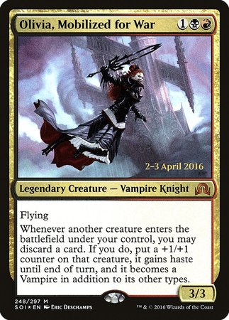 Olivia, Mobilized for War [Shadows over Innistrad Promos] | Exor Games New Glasgow