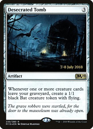 Desecrated Tomb [Core Set 2019 Promos] | Exor Games New Glasgow