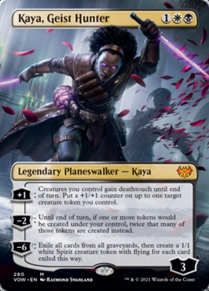 Kaya, Geist Hunter (Borderless) [Innistrad: Crimson Vow] | Exor Games New Glasgow