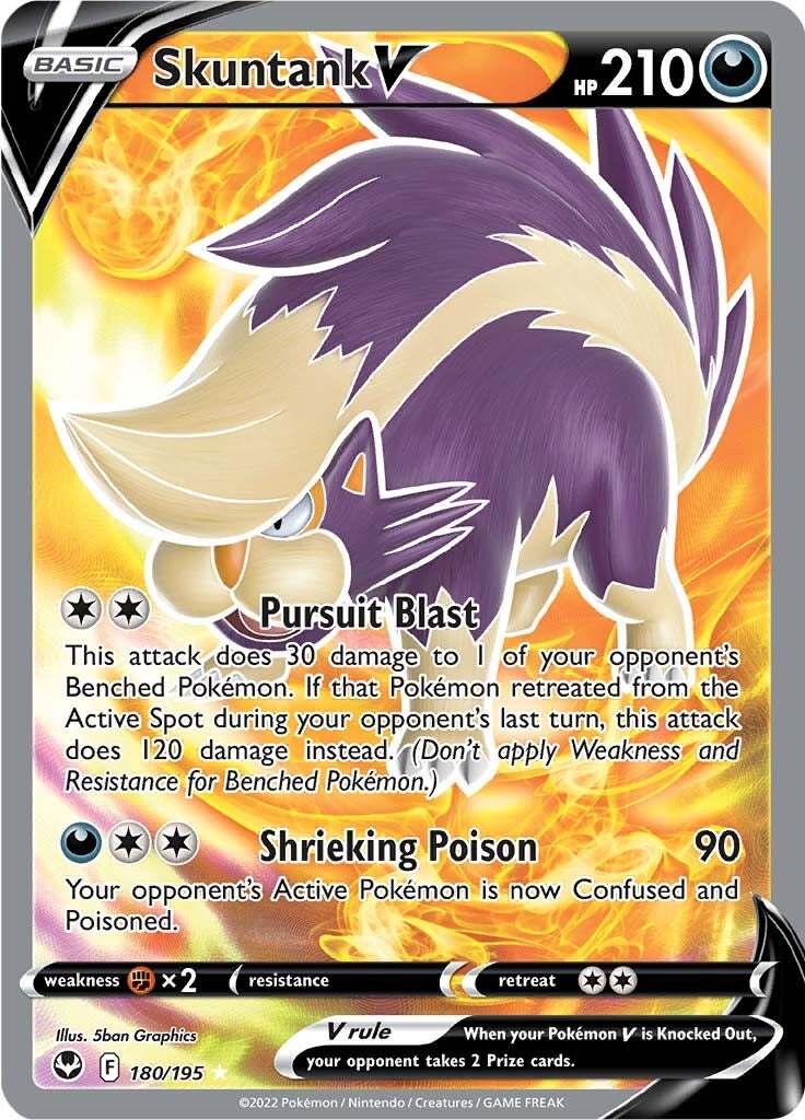 Skuntank V (180/195) [Sword & Shield: Silver Tempest] | Exor Games New Glasgow