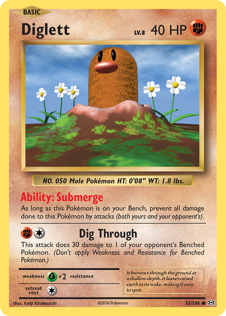 Diglett (55/108) [XY: Evolutions] | Exor Games New Glasgow