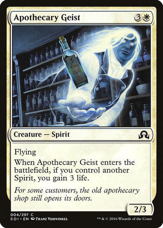 Apothecary Geist [Shadows over Innistrad] | Exor Games New Glasgow