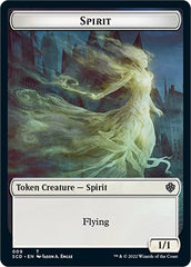 Cat Bird // Spirit Double-Sided Token [Starter Commander Decks] | Exor Games New Glasgow