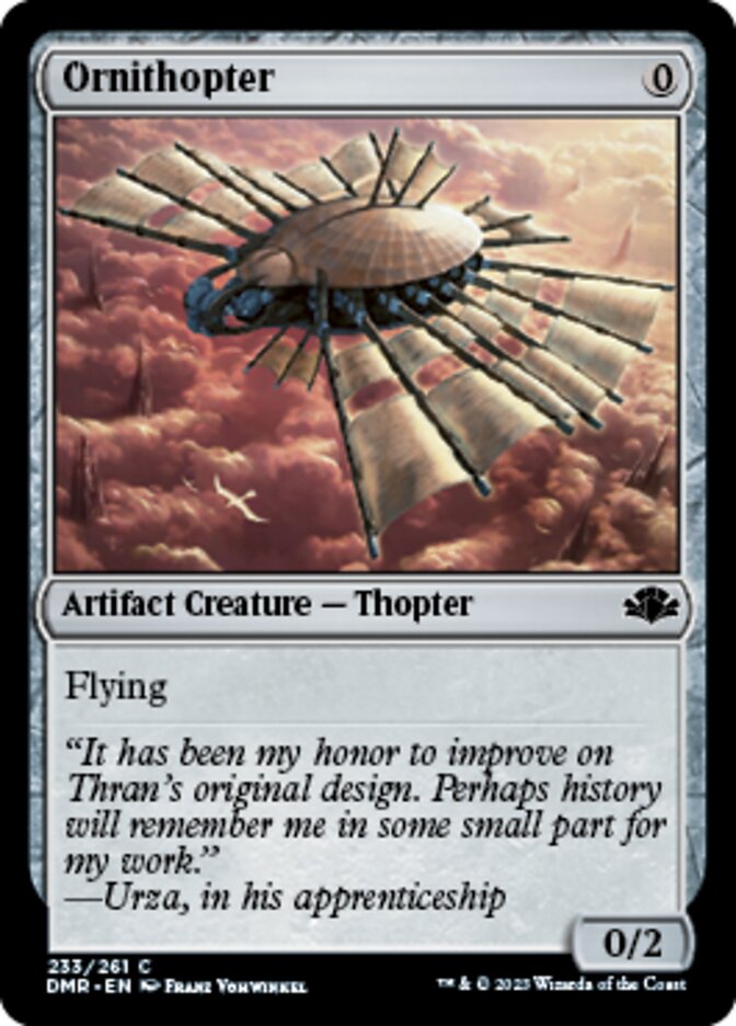 Ornithopter [Dominaria Remastered] | Exor Games New Glasgow