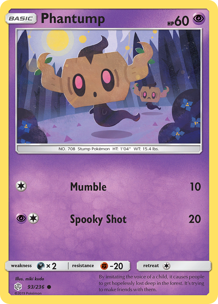 Phantump (93/236) [Sun & Moon: Cosmic Eclipse] | Exor Games New Glasgow