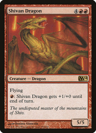 Shivan Dragon [Magic 2014] | Exor Games New Glasgow