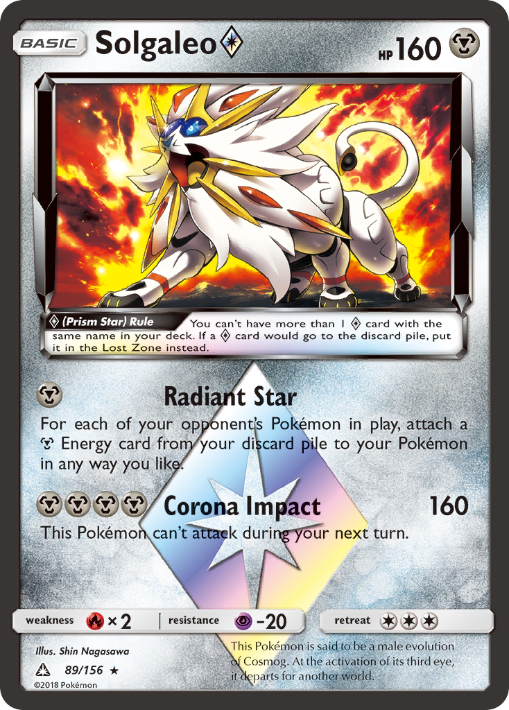 Solgaleo (89/156) (Prism Star) [Sun & Moon: Ultra Prism] | Exor Games New Glasgow