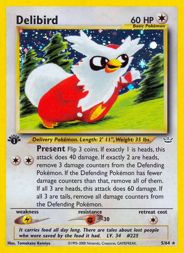 Delibird (5/64) [Neo Revelation 1st Edition] | Exor Games New Glasgow