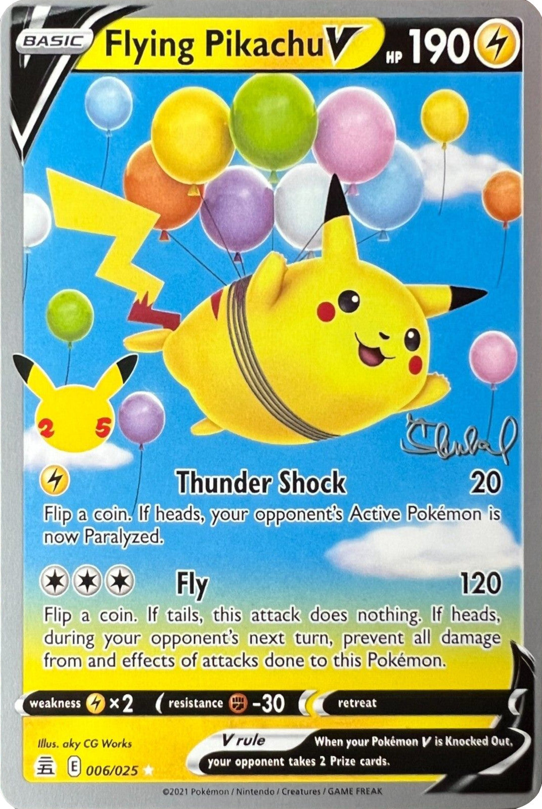 Flying Pikachu V (006/025) (ADP - Ondrej Skubal) [World Championships 2022] | Exor Games New Glasgow