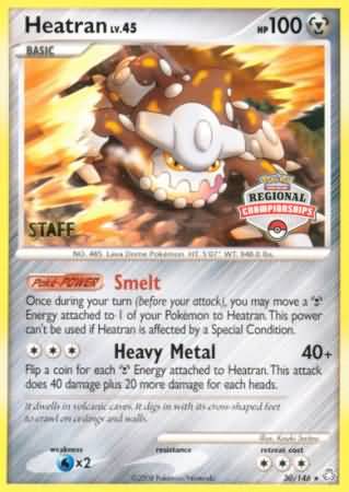 Heatran (30/146) (Regional Championships Staff) [Diamond & Pearl: Legends Awakened] | Exor Games New Glasgow