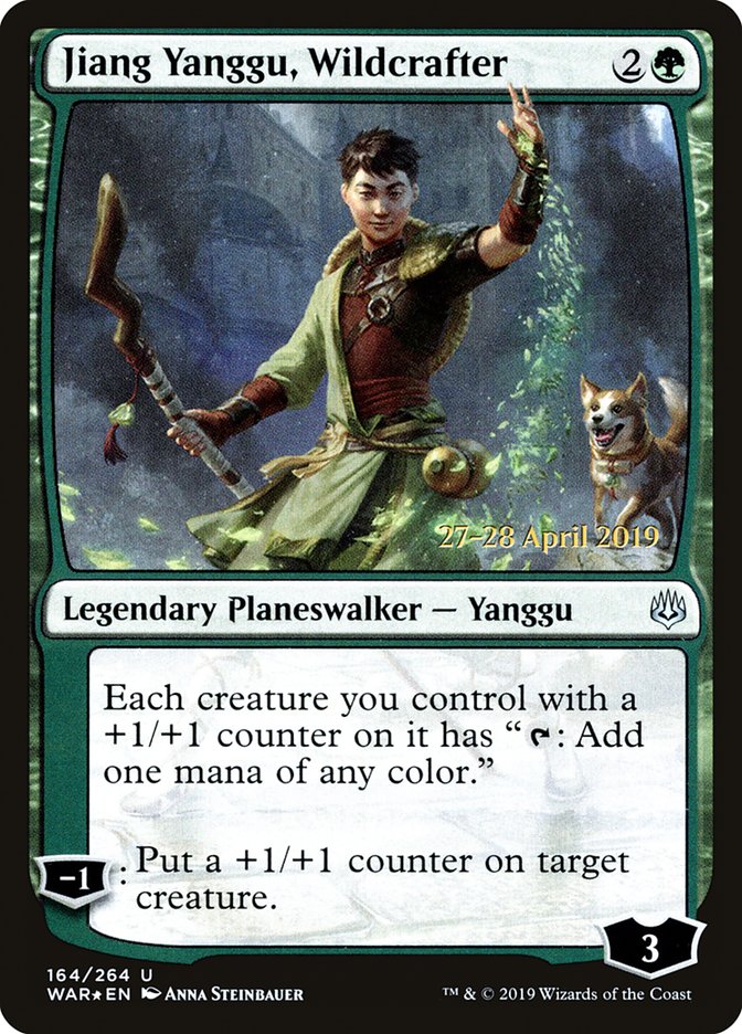 Jiang Yanggu, Wildcrafter  [War of the Spark Prerelease Promos] | Exor Games New Glasgow