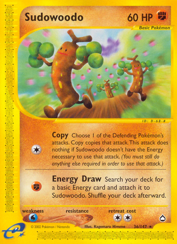 Sudowoodo (36/147) [Aquapolis] | Exor Games New Glasgow